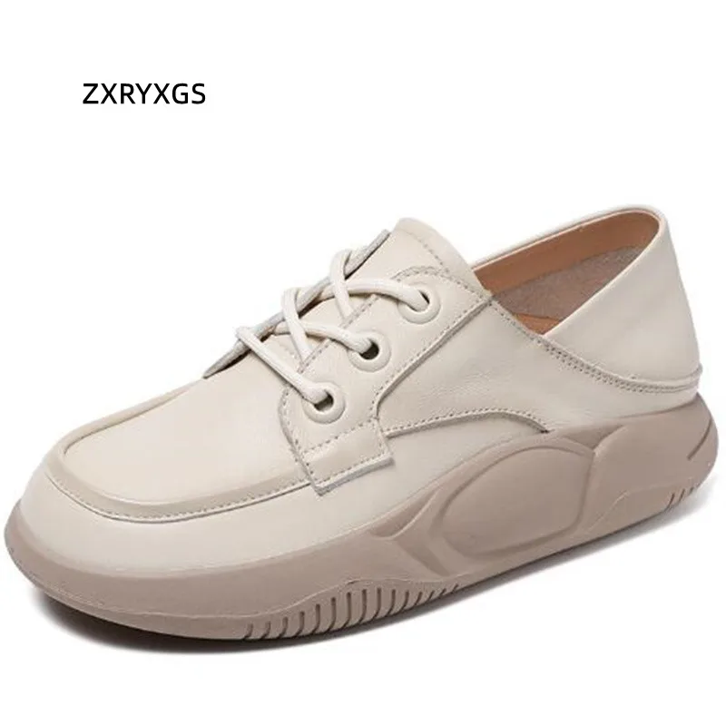 ZXRYXGS 2023 New Lace-up Premium 100% Genuine Leather Sneakers Women Shoes Flat Sneakers Leisure Shoes Thick Sole Trend Shoes
ZXRYXGS 2023 New Lace-up Premium 100% Genuine Leather Sneakers Women Shoes Flat Sneakers Leisure Shoes Thick Sole Trend Shoes