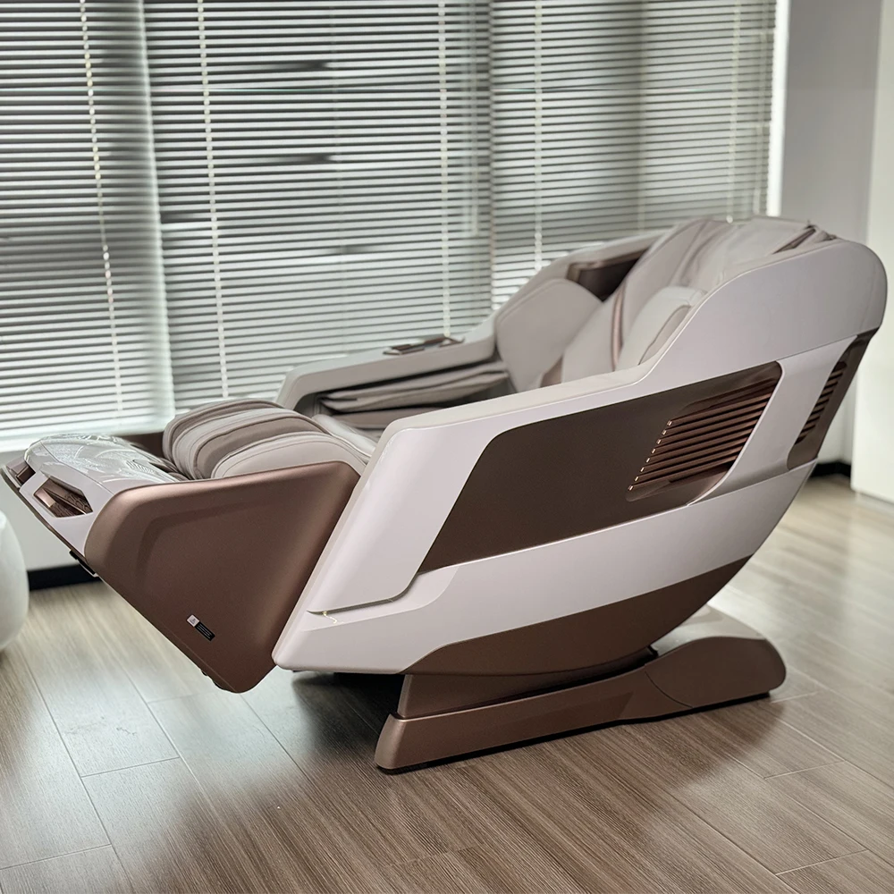 2024 Luxury Shiatsu Zero Gravity Massager Chair SL Track 4D Full Body Massager Chair Touch Massage Chair