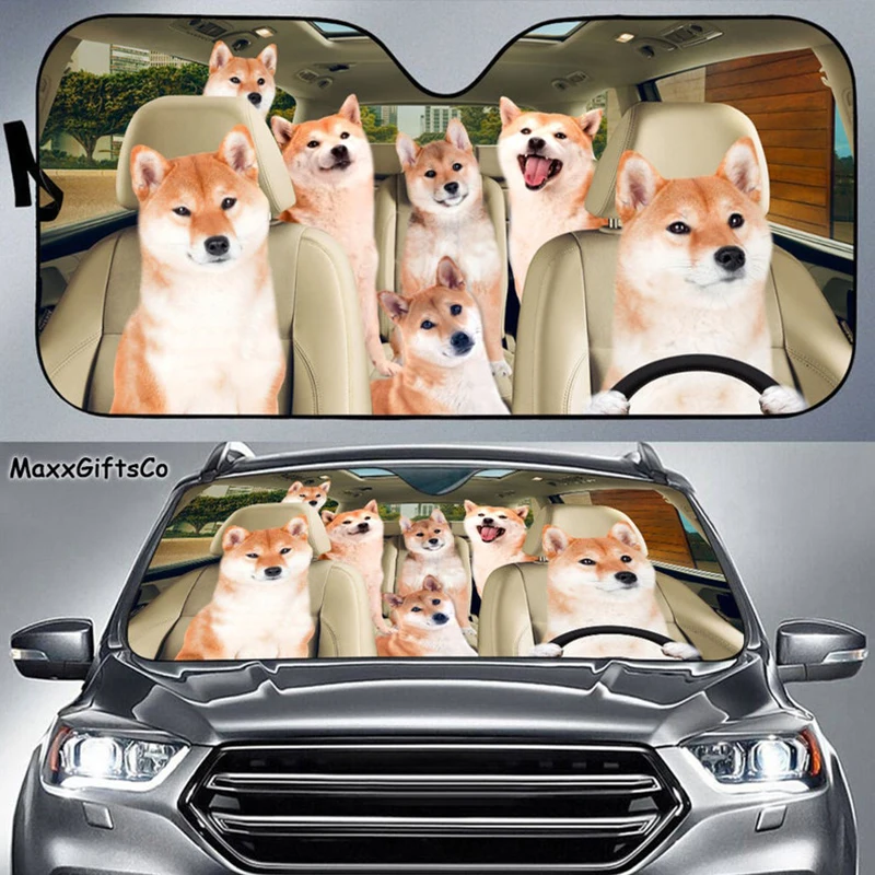 Shiba Inu Car Sun Shade Shiba Inu Windshield Dogs Family Parasol Dogs Car Accessories Decoration Gift for Father Mother Animal
Shiba Inu Car Sun Shade Shiba Inu Windshield Dogs Family Parasol Dogs Car Accessories Decoration Gift for Father Mother Animal
