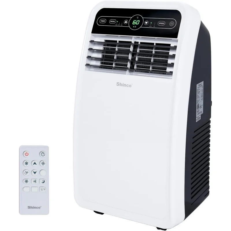 

Shinco 8,000 BTU Portable Air Conditioner, AC Unit with Built-in Cool, Dehumidifier & Fan Modes for Room up to 200 sq.ft, Co