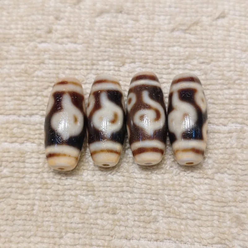 

Xizang Totem Taiwan Infiltration Dzi Horseshoe Weathered Conch 4-Eye Agate Sky Bead Necklace Pendant Buddha Bead DIY Accessories