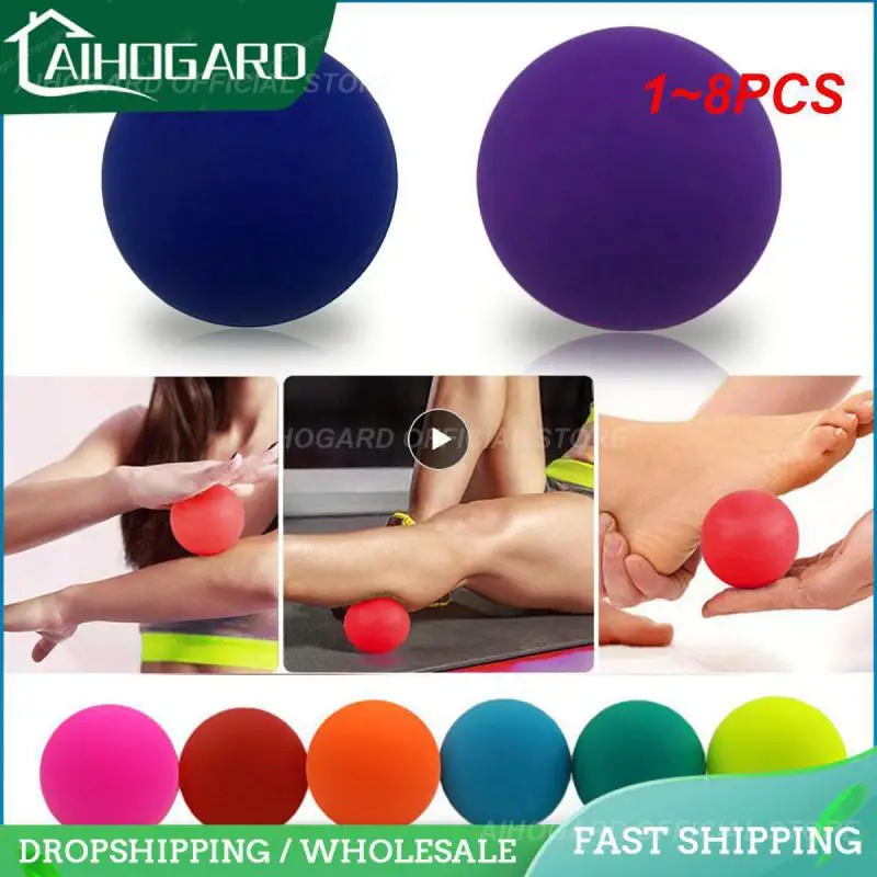 

1~8PCS Fitness Relieve Muscle Tension High-quality Trigger Point Massage Improve Flexibility Hockey Ball Tpe Lacrosse Ball