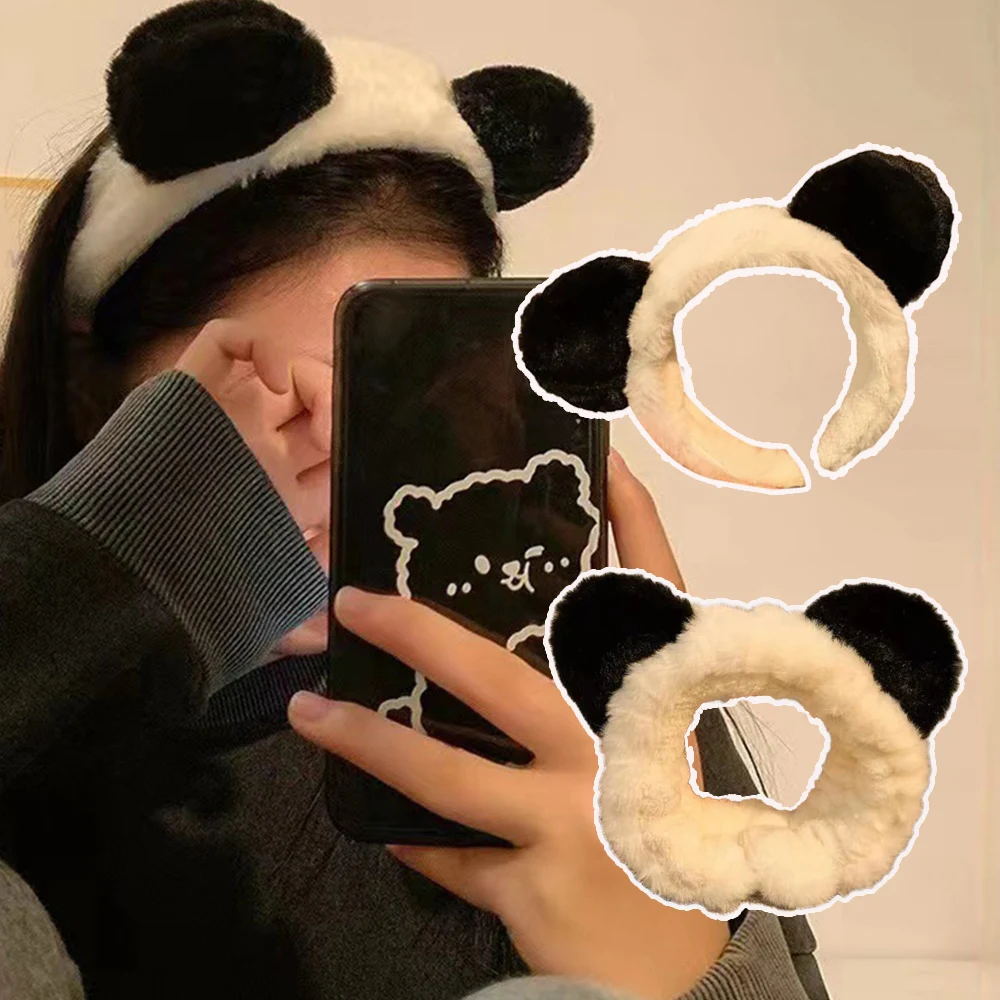 Cute Fluffy Hairbands Plush Panda Ear Hair Hoop Elastic Coral Velvet Headbands Kawaii Cartoon Hair Accessories
Cute Fluffy Hairbands Plush Panda Ear Hair Hoop Elastic Coral Velvet Headbands Kawaii Cartoon Hair Accessories