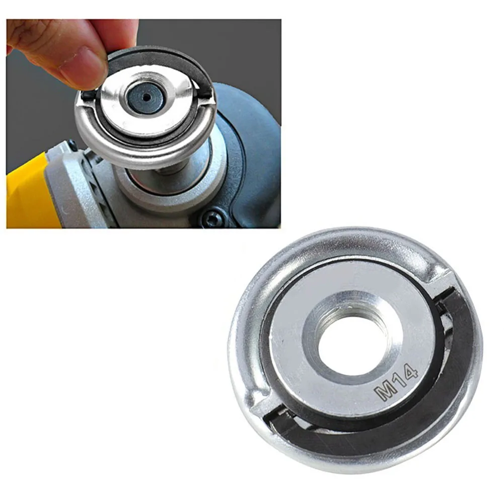2pcs M14 Thread Angle Grinder Self-Locking Pressing Plate Quick Release Self-Locking Grinder Pressing Plate Flange Nut Tools
2pcs M14 Thread Angle Grinder Self-Locking Pressing Plate Quick Release Self-Locking Grinder Pressing Plate Flange Nut Tools