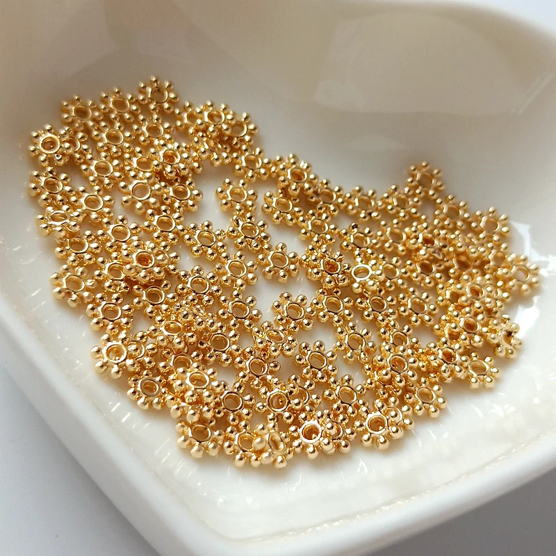 50 pieces 4-6mm Copper clad 14K gold clad annular spacer Diy made jewelry discovery necklace bracelet beading accessories
50 pieces 4-6mm Copper clad 14K gold clad annular spacer Diy made jewelry discovery necklace bracelet beading accessories