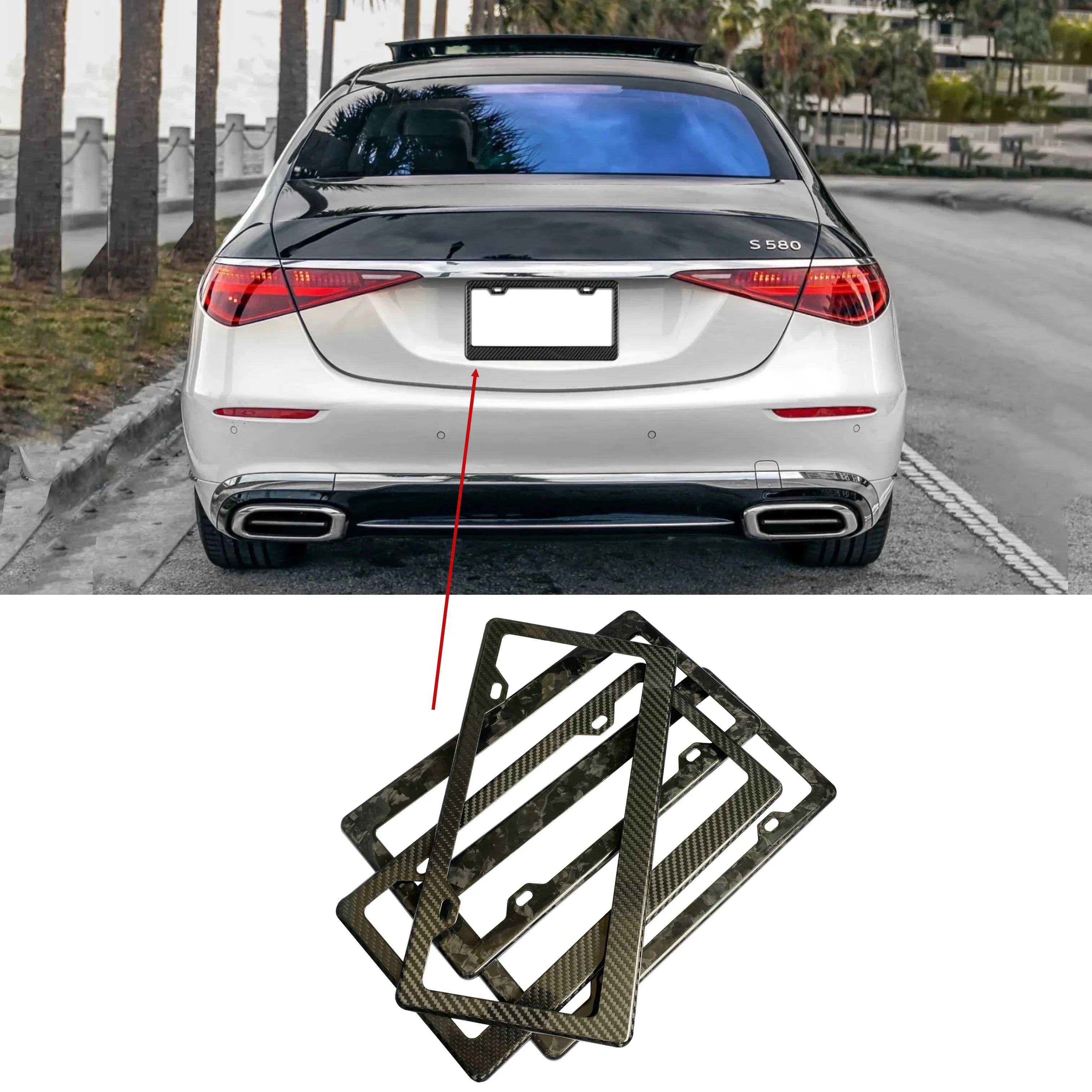 Carbon fiber American car license plate frame forged carbon fiber license plate frame car license plate frame for Maybac
Carbon fiber American car license plate frame forged carbon fiber license plate frame car license plate frame for Maybac
