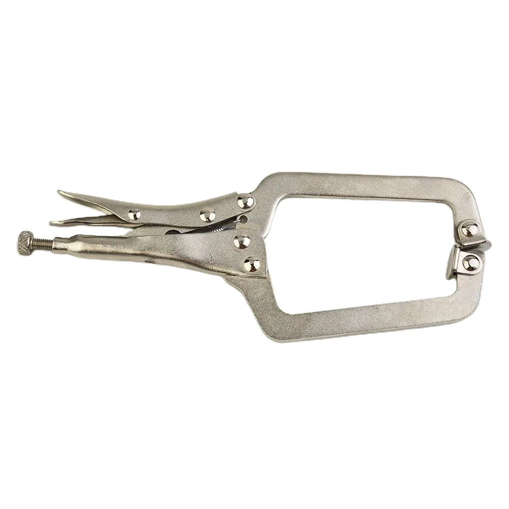 9 Inch Deep Carbon Steel C Type Welding Clamp Locking Pliers Round Wooden Locator Adjustable Swivel Pad Vise Jaw
9 Inch Deep Carbon Steel C Type Welding Clamp Locking Pliers Round Wooden Locator Adjustable Swivel Pad Vise Jaw