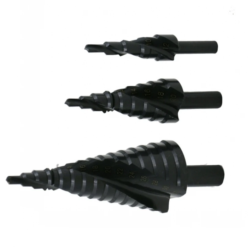 3pcs/set 4-32MM HSS Cobalt Step Drill Bit Set Nitrogen High Speed Steel Spiral For Metal Cone Triangle Shank Hole Metal drills 
3pcs/set 4-32MM HSS Cobalt Step Drill Bit Set Nitrogen High Speed Steel Spiral For Metal Cone Triangle Shank Hole Metal drills