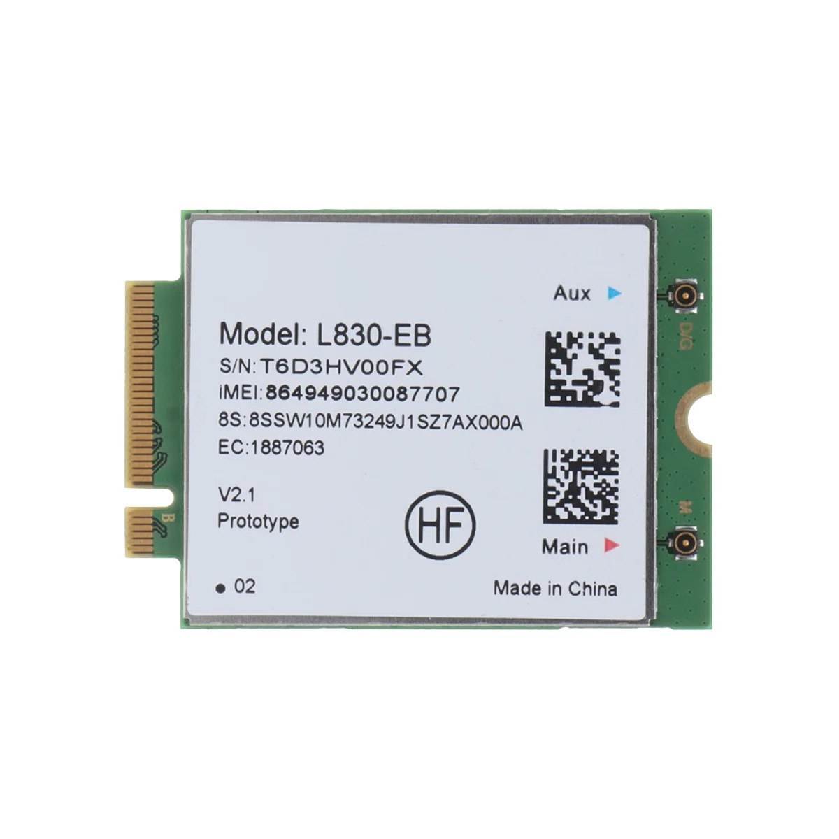 L830-EB 4G Wi-Fi Card Module for Thinkpad X280 T480 T580 P52S L480 L580 T490 T590 P53S T490S X390 L490 L590 FRU 01AX761
L830-EB 4G Wi-Fi Card Module for Thinkpad X280 T480 T580 P52S L480 L580 T490 T590 P53S T490S X390 L490 L590 FRU 01AX761