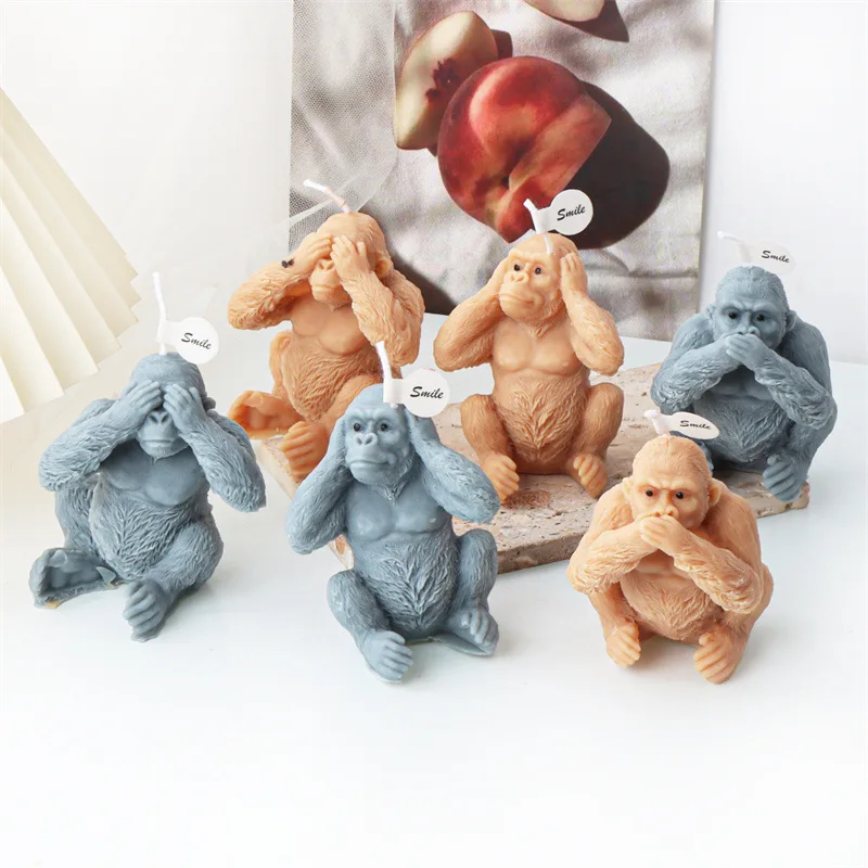 Gorilla Candle Silicone Mold For Festive And Romantic Decoration Gypsum form Homemade Handicraft Gift Making Kitchen Accessories
Gorilla Candle Silicone Mold For Festive And Romantic Decoration Gypsum form Homemade Handicraft Gift Making Kitchen Accessories