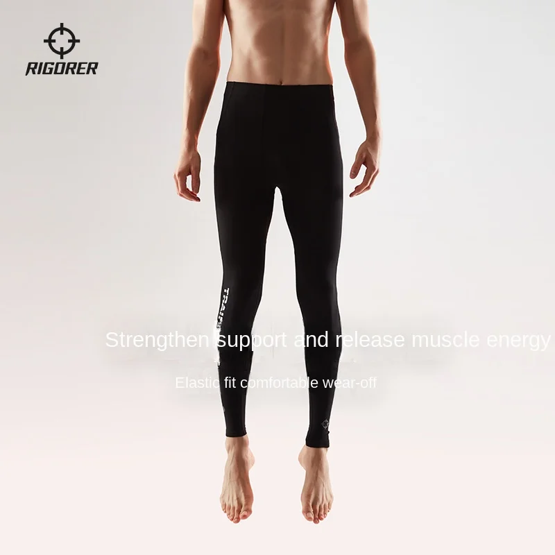 

RIGORER Compression legging men Sweat-wicking Quick-dry Breathable Fitness Pants Basketball Outdoor Running Cycling sports tight