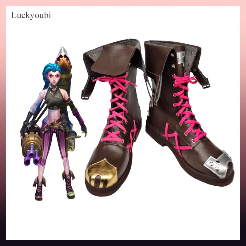 Game LOL Arcane Jinx Cosplay Shoes Props Boots Accessories For Cosplay Party League of Legends Role Jinx Shoes
Game LOL Arcane Jinx Cosplay Shoes Props Boots Accessories For Cosplay Party League of Legends Role Jinx Shoes
