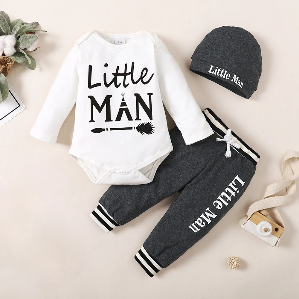 3 Piece Autumn Hat Crew neck Letter Boys Sports Regular Pants Long Sleeve Romper
3 Piece Autumn Hat Crew neck Letter Boys Sports Regular Pants Long Sleeve Romper