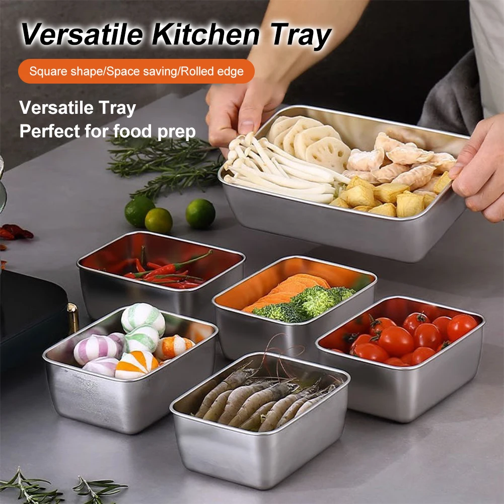 Stainless Steel Fresh Keeping Box Large Capacity Refrigerator Food Sealed Storage Container Box Lunch Bento Boxs with Lid
Stainless Steel Fresh Keeping Box Large Capacity Refrigerator Food Sealed Storage Container Box Lunch Bento Boxs with Lid