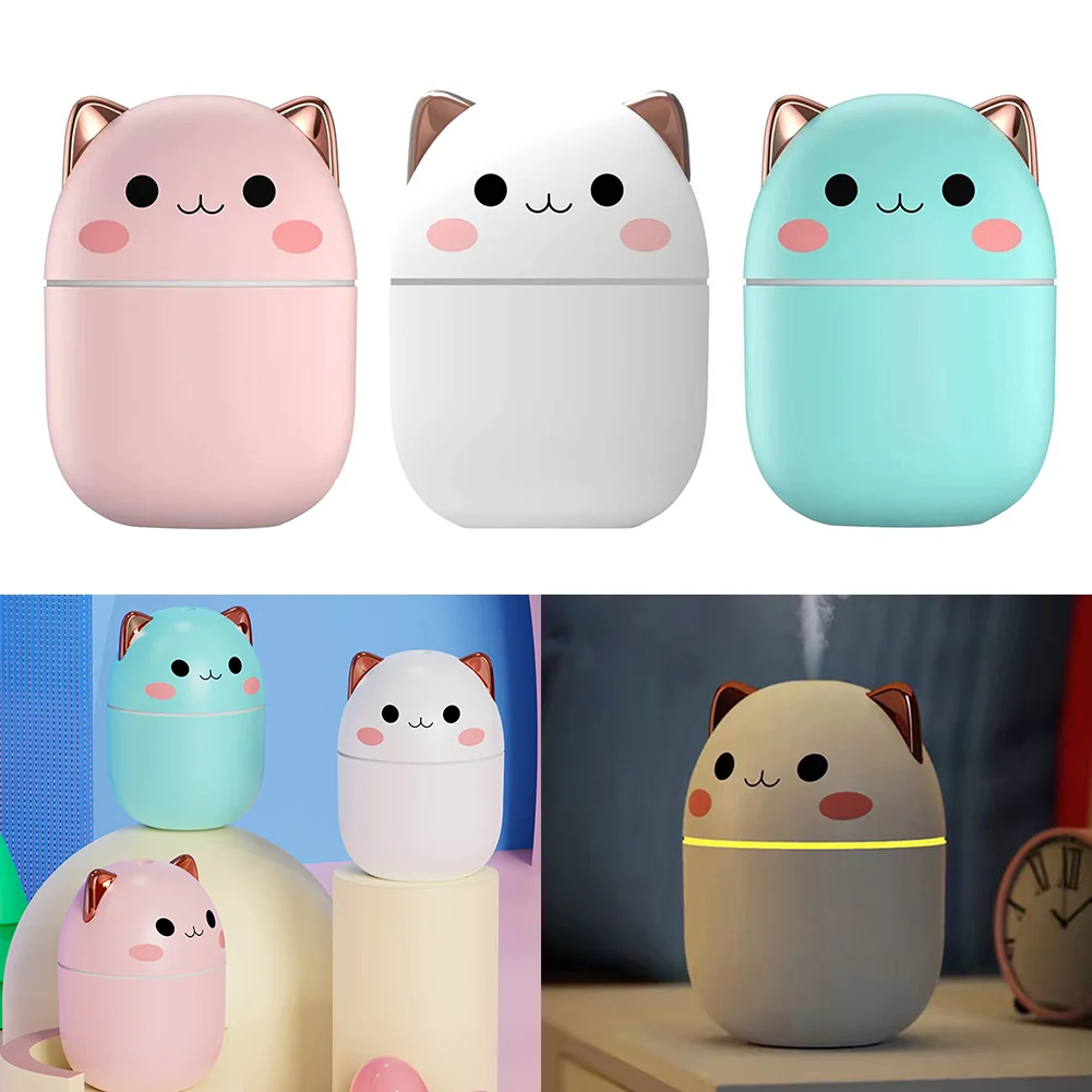 250ml Air Humidifier With Two Spray Modes Mini Cute Pet Cool Mist Sprayer Auto-Off USB Charge Humidifier With LED Night Lamp
250ml Air Humidifier With Two Spray Modes Mini Cute Pet Cool Mist Sprayer Auto-Off USB Charge Humidifier With LED Night Lamp