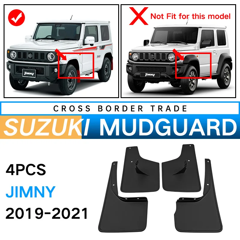 For Suzuki Jiminy 2019-2021 Mud Flaps Auto Splash Guard Mudguards MudFlaps Front Rear Fender Anti-splash Guards Car accessories
For Suzuki Jiminy 2019-2021 Mud Flaps Auto Splash Guard Mudguards MudFlaps Front Rear Fender Anti-splash Guards Car accessories