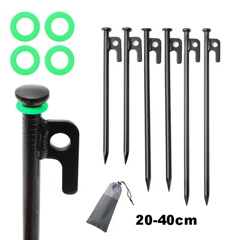 4PCS 20/25/30/40cm Tent Pegs Nails Camping Accessories Motorhome Hiking Outdoor Aluminium Beach Black Long Canopy Ground Nail
4PCS 20/25/30/40cm Tent Pegs Nails Camping Accessories Motorhome Hiking Outdoor Aluminium Beach Black Long Canopy Ground Nail