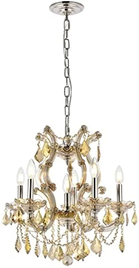 Elegant Lighting 2800D20G-GT/RC Royal Cut Smoky Golden Teak Crystal Maria Theresa 6-Light, Single-Tier Crystal Chandelier
Elegant Lighting 2800D20G-GT/RC Royal Cut Smoky Golden Teak Crystal Maria Theresa 6-Light, Single-Tier Crystal Chandelier