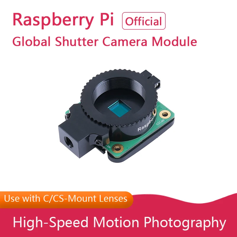 Raspberry Pi Original Global Shutter Camera Module 1.6MP, высокоскоростная фотография движения, поддержка крепления объективов C/CS
Raspberry Pi Original Global Shutter Camera Module 1.6MP, высокоскоростная фотография движения, поддержка крепления объективов C/CS