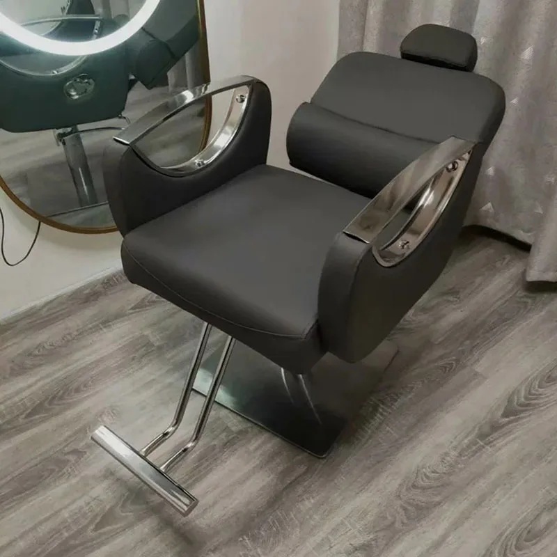 

Barber Reclinable Salon Chair Barbershop Luxury Hairdressing Makeup Salon Chair Hidraulic Leg Silla De Barbero Furniture