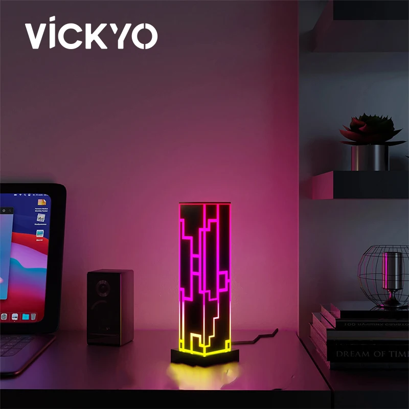 VICKYO RGB Atmosphere Table Lamps Symphony Desktop Light Colorful 3D Art Led Night Lights For Bedroom Game Room Bar Decoration
VICKYO RGB Atmosphere Table Lamps Symphony Desktop Light Colorful 3D Art Led Night Lights For Bedroom Game Room Bar Decoration