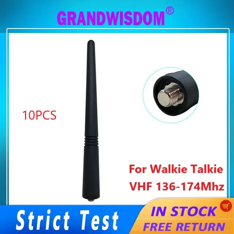 Grandwisdom 10pcs Walkie Talkie Antenna VHF 136-174Mhz Compatible IOT motorola GP68 HT1250 GP340 GP360 CP150 CT250 CT450 Radio
Grandwisdom 10pcs Walkie Talkie Antenna VHF 136-174Mhz Compatible IOT motorola GP68 HT1250 GP340 GP360 CP150 CT250 CT450 Radio