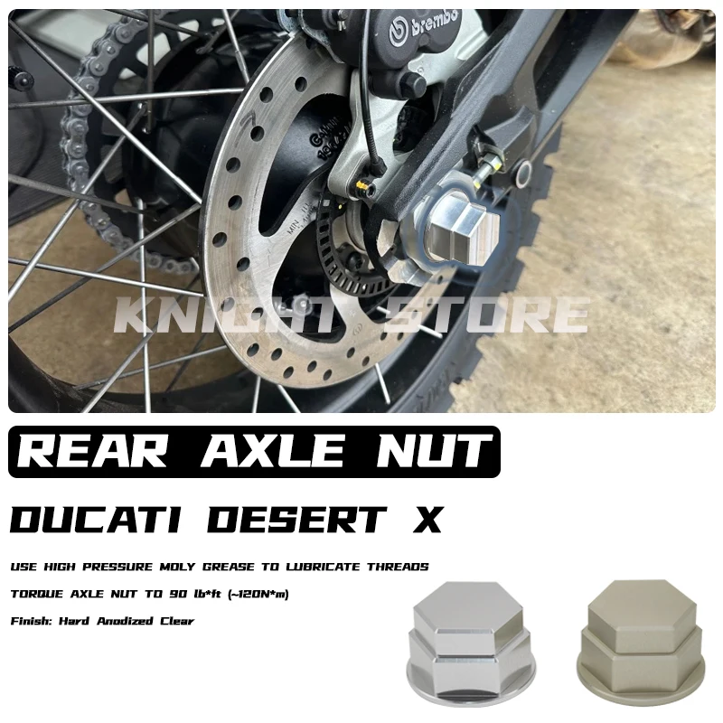 Rear wheel easily detachable nut for DUCATI Desert X 2022 2023 motorcycle accessories refit Aluminum alloy material
Rear wheel easily detachable nut for DUCATI Desert X 2022 2023 motorcycle accessories refit Aluminum alloy material
