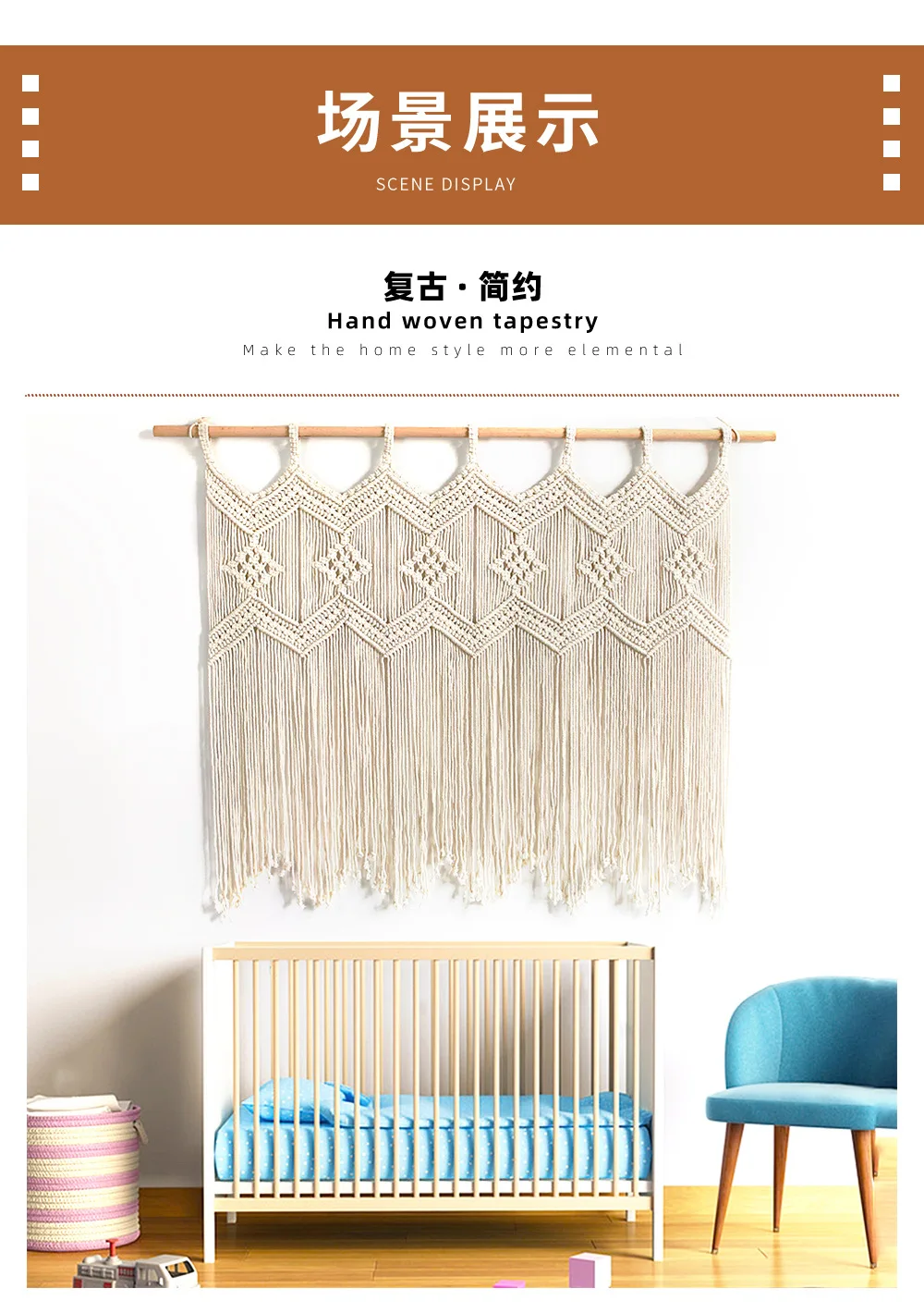 Nordic Boho Macrame Woven Lampshade - Handcrafted Pendant Light Cover 7 Sb982fb6691cc4729bc85e0ad197ec495V