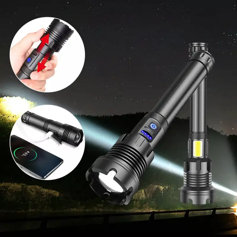3000M White Laser LED Flashlight Rechargeable Tactical Military Search Hunting Lantern XHP90 Zoom COB Led Torch Camping Tools
3000M White Laser LED Flashlight Rechargeable Tactical Military Search Hunting Lantern XHP90 Zoom COB Led Torch Camping Tools