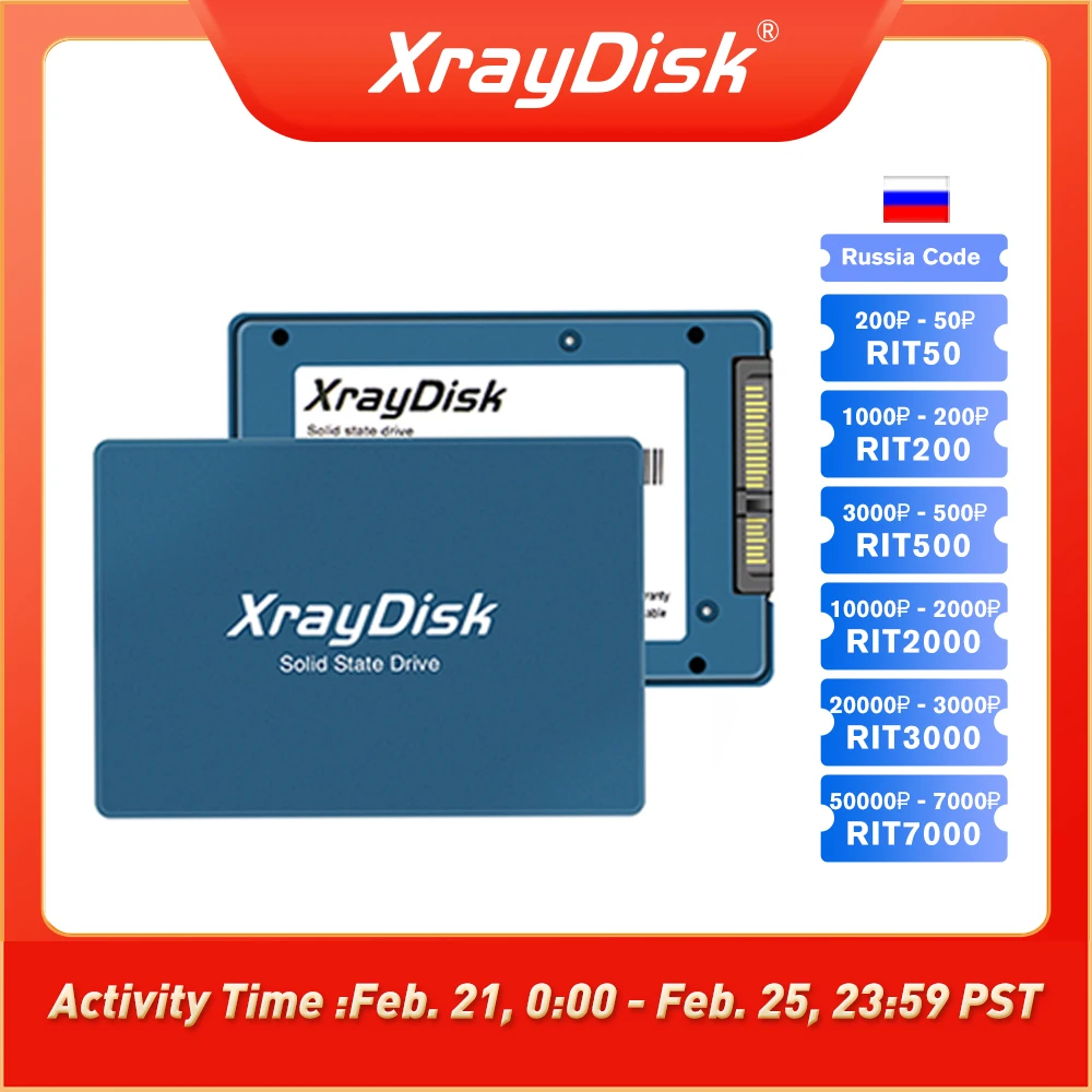 Жесткий диск XrayDisk 2 5 "Sata3 Ssd Hdd 240 ГБ 128 256 480 512 1 ТБ Внутренний твердотельный