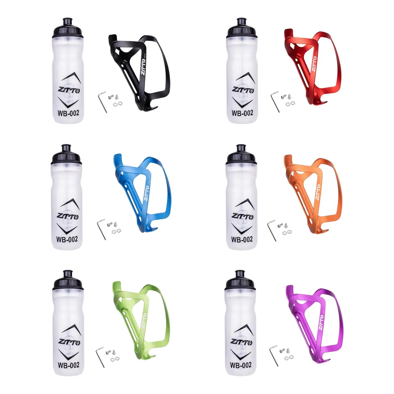 Mountain Bike Water Bottle Cage with Bottle Sport Accessory Simple Installation for Long Riding Aluminum Alloy Cage Universal
Mountain Bike Water Bottle Cage with Bottle Sport Accessory Simple Installation for Long Riding Aluminum Alloy Cage Universal