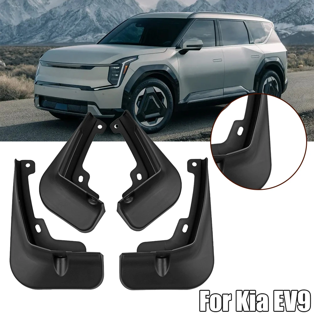 4PCS Vehicle Front Rear Wheels Fenders ABS Exterior Replacement For Kia EV9 Anti-corrosion&wear-resistant Black Accessories
4PCS Vehicle Front Rear Wheels Fenders ABS Exterior Replacement For Kia EV9 Anti-corrosion&wear-resistant Black Accessories