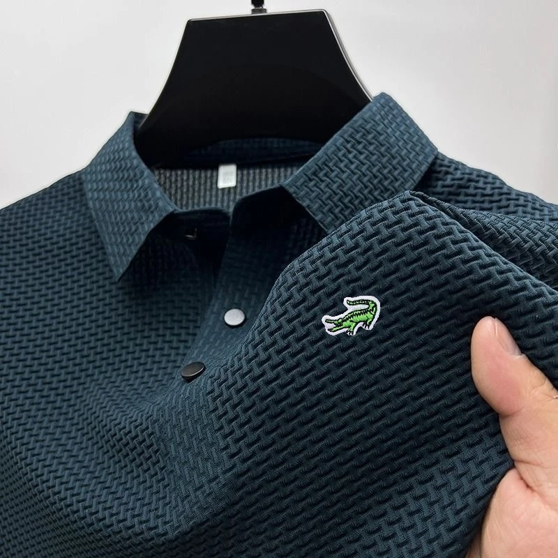 Summer Men's Ultrathin POLO Shirt Ice Silk Elastic Breathable T-shirt Traceless, Wrinkle Resistant, and Pilling Resistant
Summer Men's Ultrathin POLO Shirt Ice Silk Elastic Breathable T-shirt Traceless, Wrinkle Resistant, and Pilling Resistant