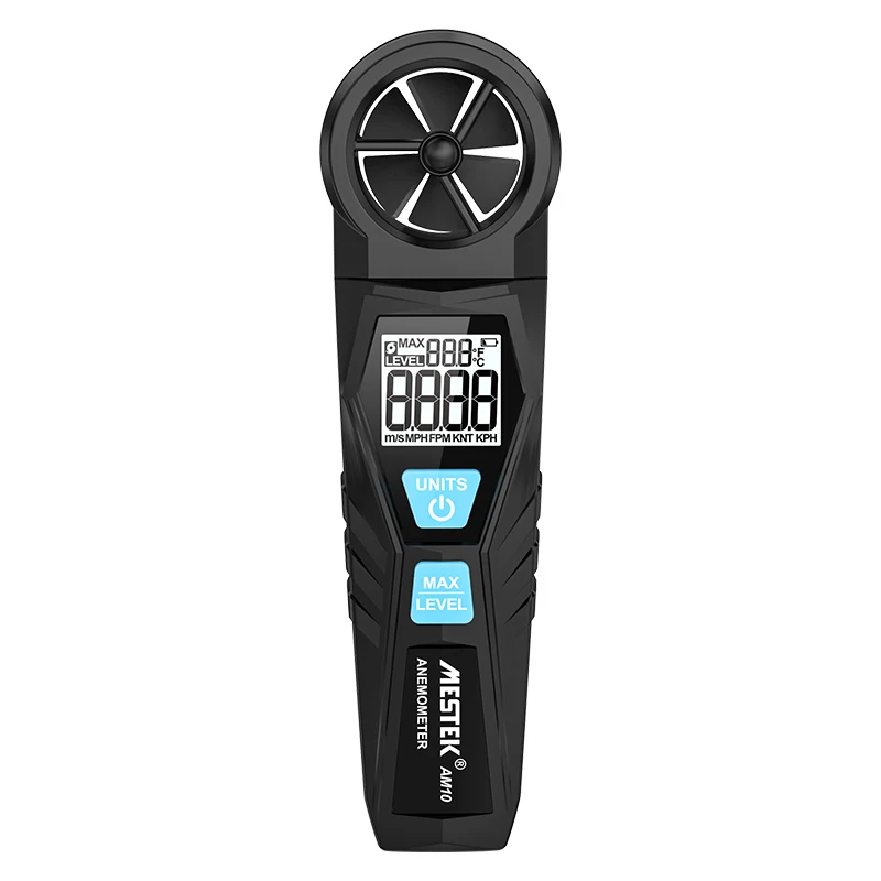 Mestek AM10 Digital Wind Speed Gauge Meter Five Modes Rotate Unit Anemometer Air Velocity Airflow Temperature Measure Anemometro
Mestek AM10 Digital Wind Speed Gauge Meter Five Modes Rotate Unit Anemometer Air Velocity Airflow Temperature Measure Anemometro