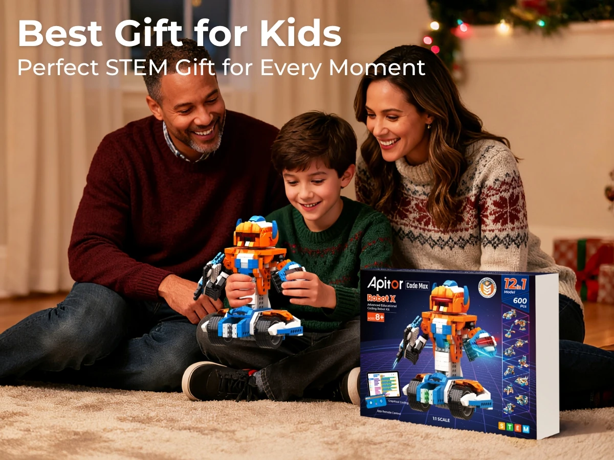 Apitor Robot Building Kit with 600 Pieces, 12-in-1 STEM Technic Coding Robotic Toys, DIY Electronic Monster Truck Building Kit Apitor Robot Building Kit with 600 Pieces, 12-in-1 STEM Technic Coding Robotic Toys, DIY Electronic Monster Truck Building Kit