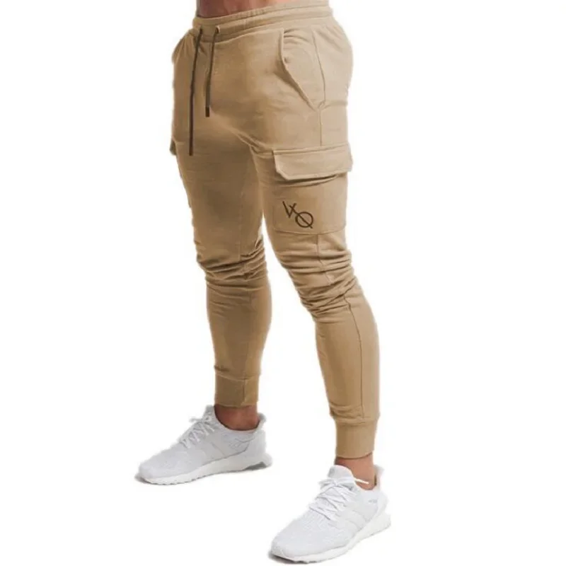 

Men Sweatpants 2019 Casual Mens Joggers Trousers Fashion Gyms Fitness Bodybuilding Pockets Pants Boutique Men's Sportswear Pants