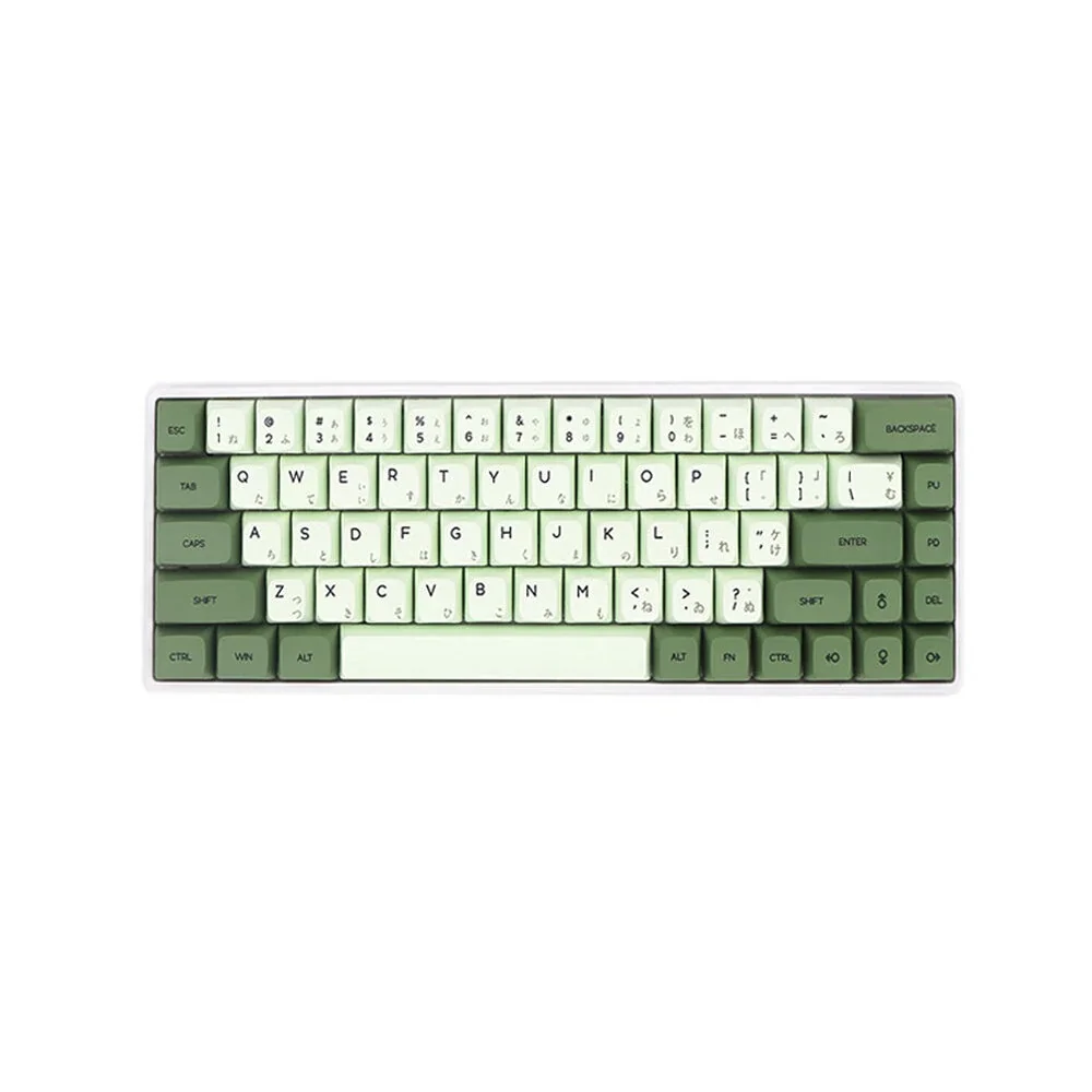 124 Keys Matcha Keycap Set XDA Profile PBT Sublimation Japanese/Korean/Russian Keycaps for Mechanical Keyboard
124 Keys Matcha Keycap Set XDA Profile PBT Sublimation Japanese/Korean/Russian Keycaps for Mechanical Keyboard
