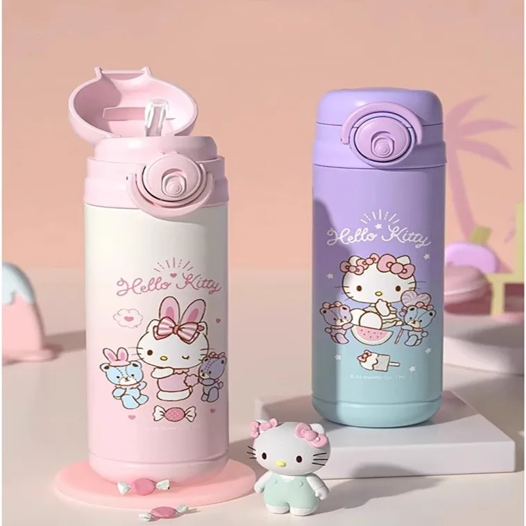 

NEW Sanrio HelloKitty Student Thermos Water Bottle Cartoon Anime Kuromi Cinnamoroll 316 Stainless Steel Vacuum Flasks Thermo Cup