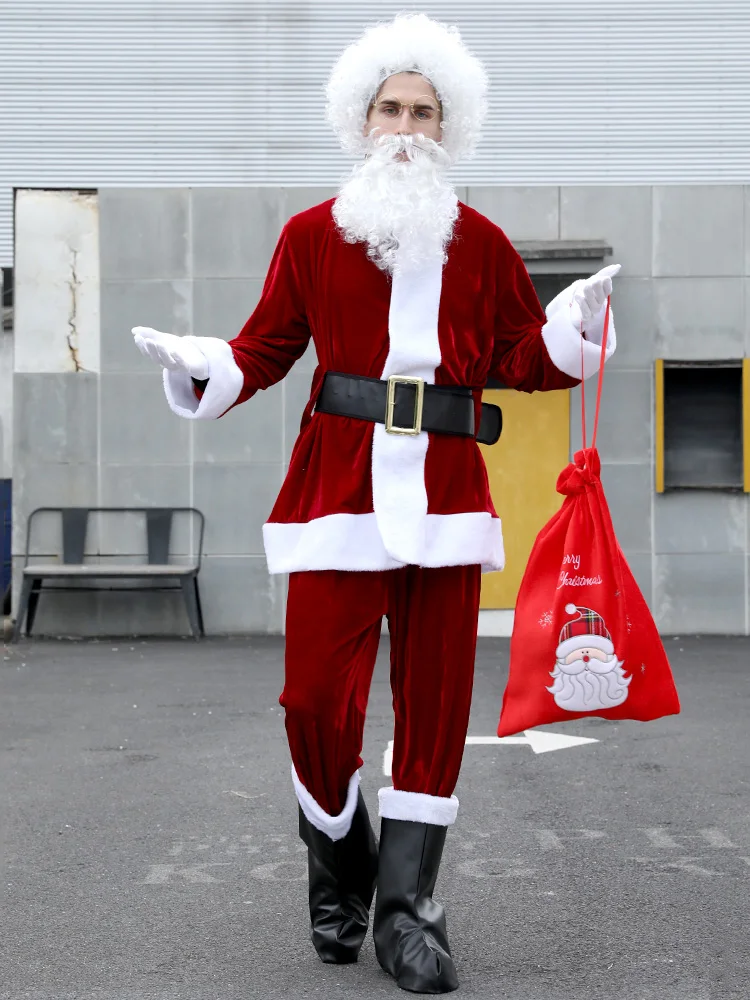 Adult Cosplay Costume Red Deluxe Velvet Fancy Set Xmas Party Man Santa Claus Suit
Adult Cosplay Costume Red Deluxe Velvet Fancy Set Xmas Party Man Santa Claus Suit