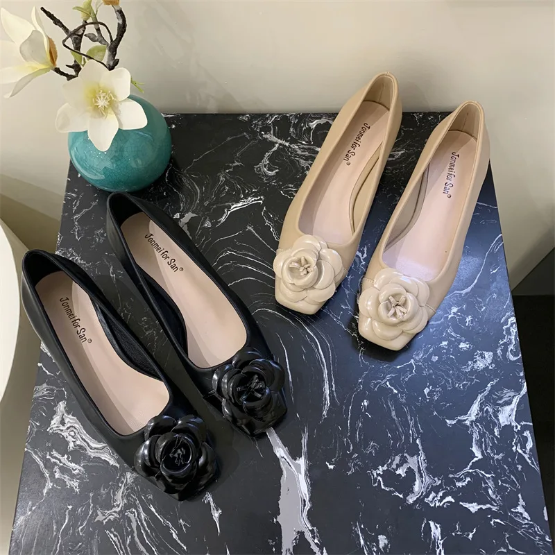 New Women Gentle Low-heeled High-heeled Shoes Fashion Shoes French Style Square Toe Shallow Mouth Thick Heel White Single Shoes
New Women Gentle Low-heeled High-heeled Shoes Fashion Shoes French Style Square Toe Shallow Mouth Thick Heel White Single Shoes