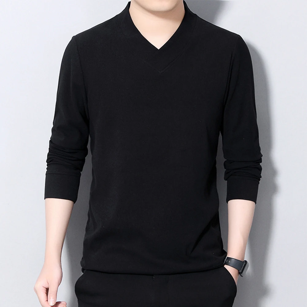 Men Fashion Double-sided Velvet V Neck Long Sleeved Pullovers Elastic Sweaters Business Knit Top Base Versatile Male Undershirt
Men Fashion Double-sided Velvet V Neck Long Sleeved Pullovers Elastic Sweaters Business Knit Top Base Versatile Male Undershirt