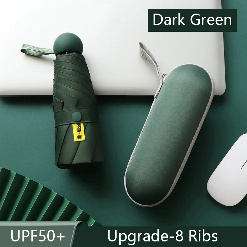 8-Ribs Anti Uv Blocking Shade Umbrellas Rain and Sun Foldable Capsule Beach Parasol Mini Pocket Umbrella for Women with Gift Box
8-Ribs Anti Uv Blocking Shade Umbrellas Rain and Sun Foldable Capsule Beach Parasol Mini Pocket Umbrella for Women with Gift Box