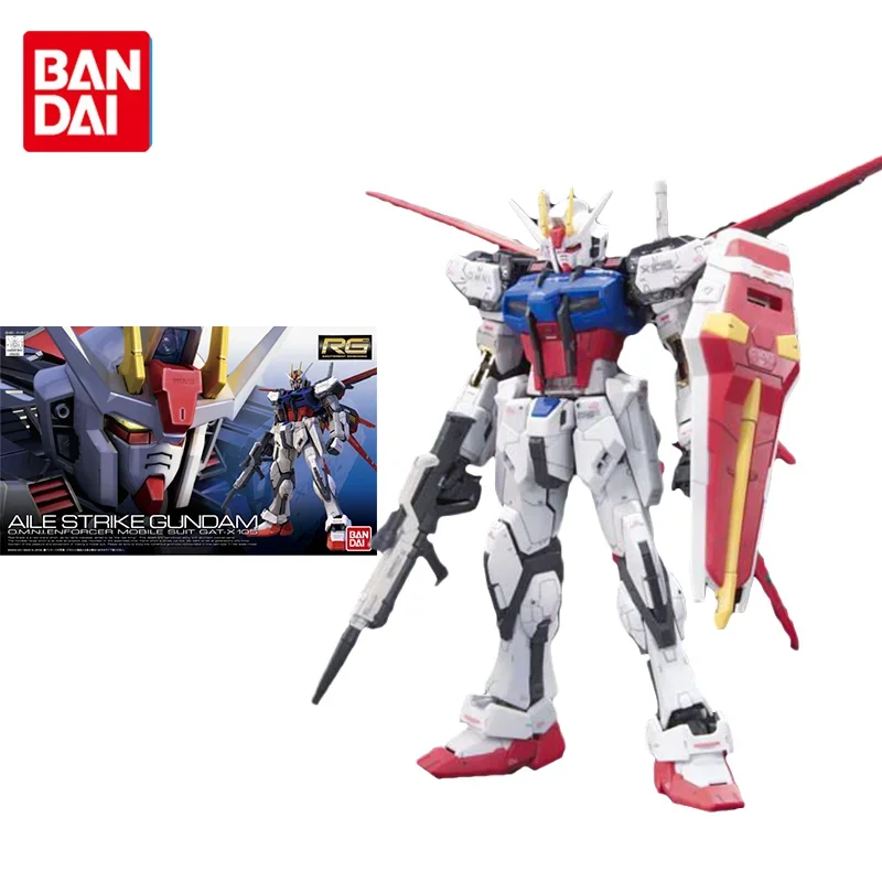 Bandai оригинальный набор моделей Gundam, Аниме фигурки RG 1/144, AILE STRIKE GUNDAM, фигурки героев, коллекционные игрушки, подарки для детей
Bandai оригинальный набор моделей Gundam, Аниме фигурки RG 1/144, AILE STRIKE GUNDAM, фигурки героев, коллекционные игрушки, подарки для детей