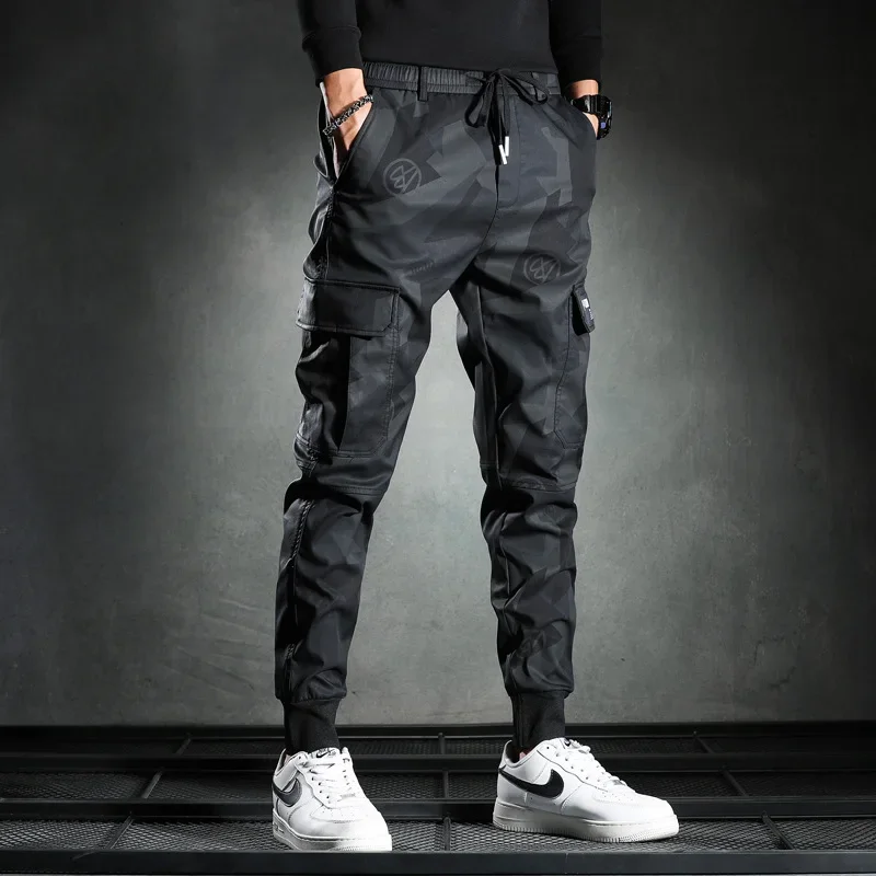 

Men Casual Cargo Pants Fashion Harajuku Trousers Gym Jogger Pants Sport Sweatpants Man Running Trousers Male Clothing Streetwear