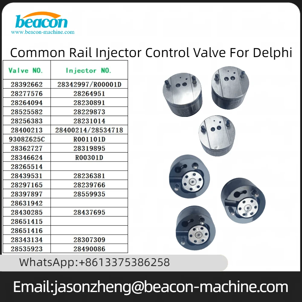 

Factory 625C Common Rail Diesel Injector Valve 9308 625C Control Valve for Delphi 28397897 28631942 28430285