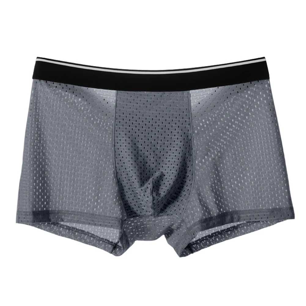 Men Sexy Fine Mesh Breathable Sweat Boxer Briefs Bulge Pouch Underpants Solid Color Shorts Casual Loose Underwear Homewear
Men Sexy Fine Mesh Breathable Sweat Boxer Briefs Bulge Pouch Underpants Solid Color Shorts Casual Loose Underwear Homewear