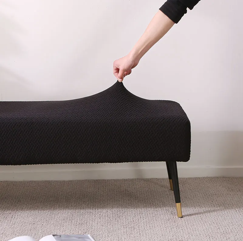 Housse de banc élastique en tissu polaire, antidérapante, amovible, lavable, pour siège de maison, salon, chambre à coucher, salle de Piano Housse de banc élastique en tissu polaire, antidérapante, amovible, lavable, pour siège de maison, salon, chambre à coucher, salle de Piano
