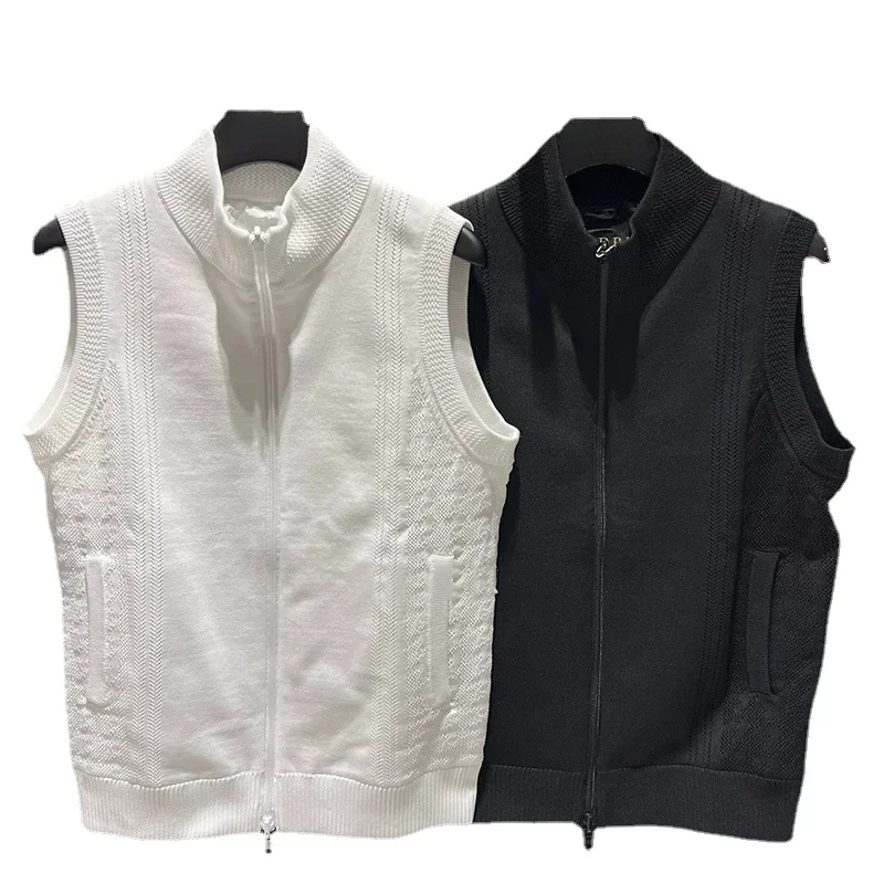 Korean Golf Clothing Women's Early Autumn Stand up Neck Sports Fashion Knitted Vest Versatile Outdoor Double Zipper Sleeveless
Korean Golf Clothing Women's Early Autumn Stand up Neck Sports Fashion Knitted Vest Versatile Outdoor Double Zipper Sleeveless