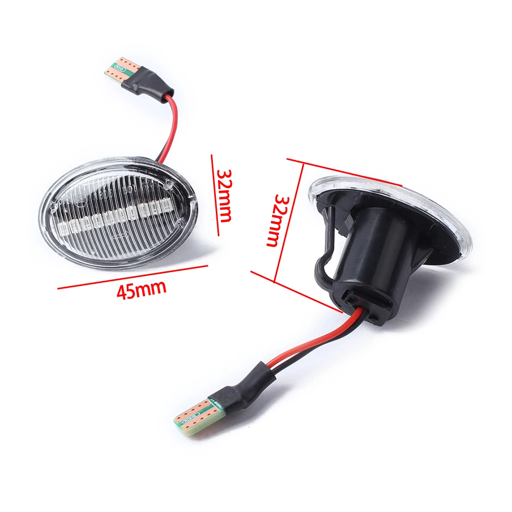 2pcs LED Side Dynamic Lights Left & Right Turn Signal Lamps Yellow DC12V Indicator For Lancia Lybra 1999-2005/ Ypsilon 2003-2011
2pcs LED Side Dynamic Lights Left & Right Turn Signal Lamps Yellow DC12V Indicator For Lancia Lybra 1999-2005/ Ypsilon 2003-2011