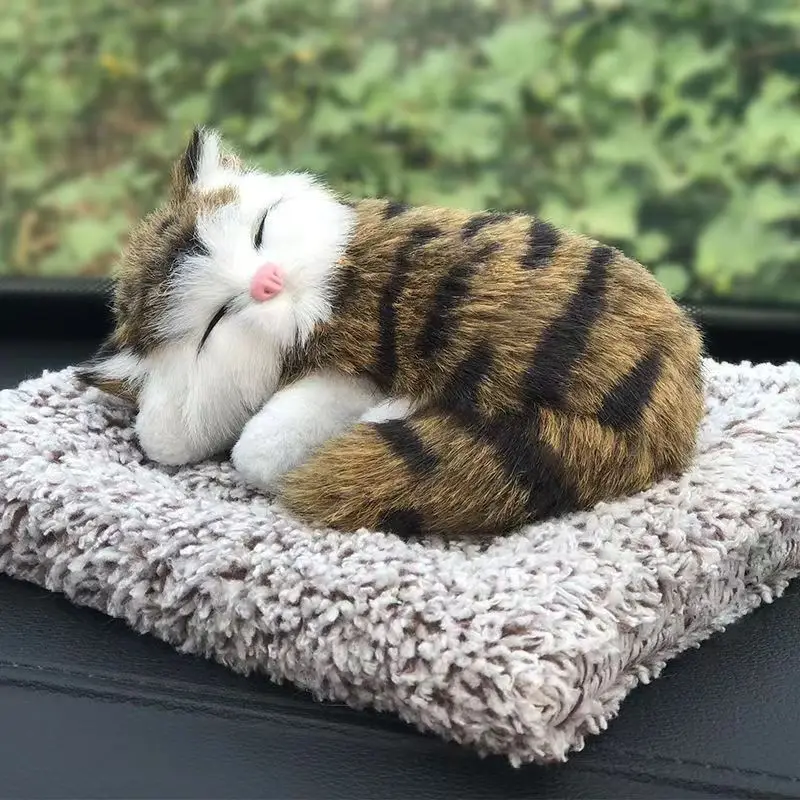 Kawaii Simulation Sleeping Cat Stuffed Animals Display Mold Portable Fake Cat Kittens Doll Ornaments Decoration Kids Toys Gifts Kawaii Simulation Sleeping Cat Stuffed Animals Display Mold Portable Fake Cat Kittens Doll Ornaments Decoration Kids Toys Gifts